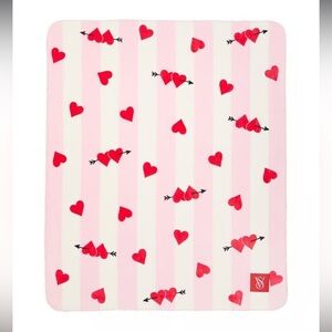 Brand New with Tag Victoria’s Secret Cozy Plush Blanket Valentine’s Gift